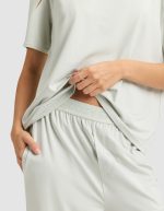 Women's First Layer Pajama Short Sleeve Tee & Pant Set - Image 15