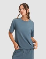 Women's First Layer Pajama Short Sleeve Tee & Boxer Short Set - Image 13