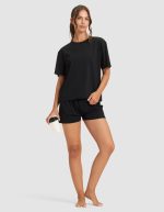 Women's First Layer Pajama Short Sleeve Tee & Boxer Short Set - Image 18