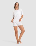 Women's First Layer Pajama Short Sleeve Tee & Boxer Short Set - Image 6