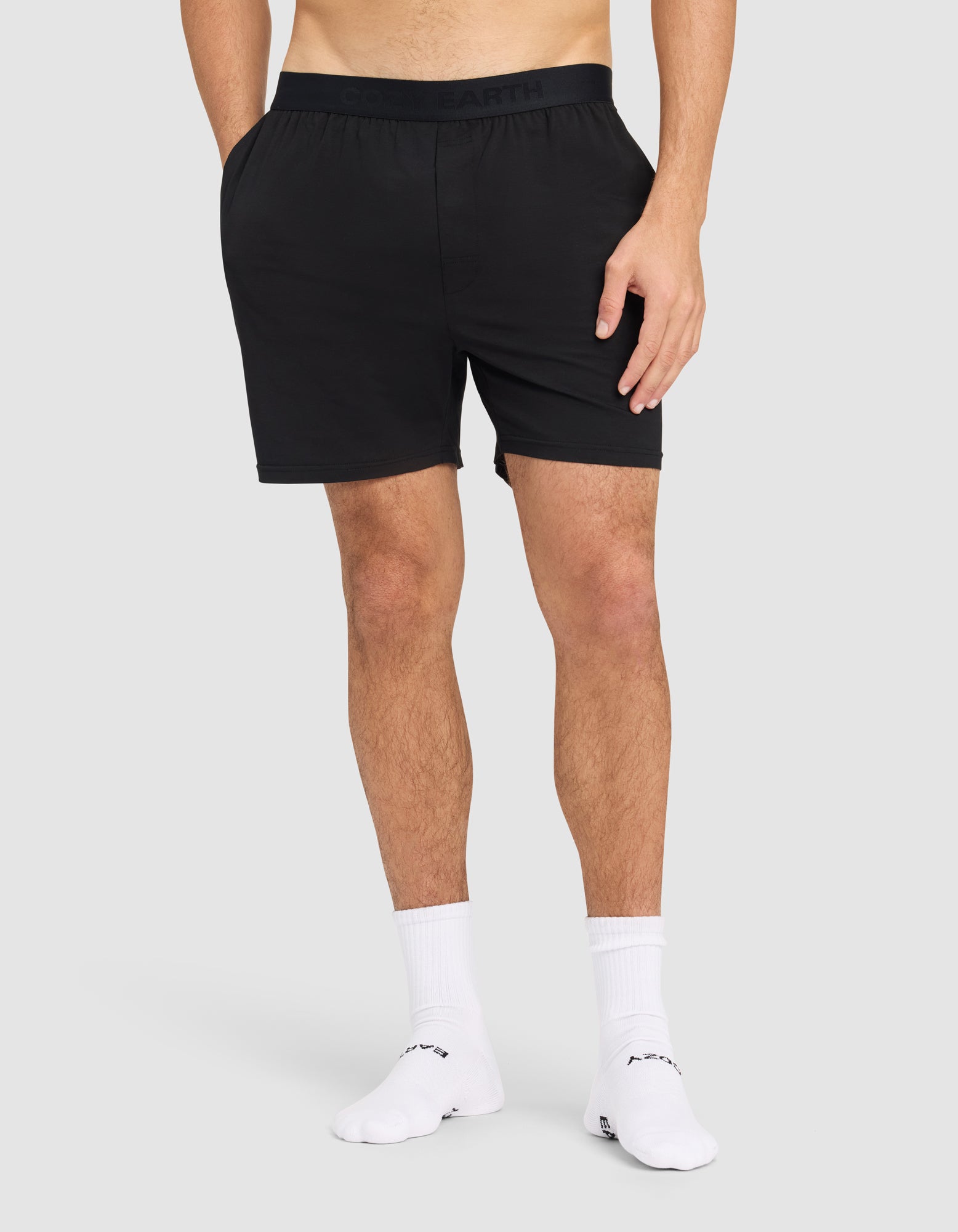 First_Layer_Short_Jet_Black_1.jpg Men's First Layer Pajama Short - Image 1