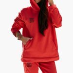 Women's Hoodie and Tracksuit Set with Drawstring and Kangaroo Pocket - Image 3