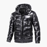 Men's Winter Jacket with Hood - Image 3