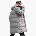 Men’s Long Jacket with Hood and Zipper - Image 7