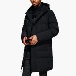 Men's Winter Jacket with Long Hem and Adjustable Hood - Image 3
