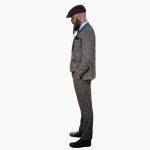 Men's 3-Piece Suit with Check Pattern - Image 7