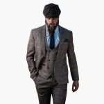 Men's 3-Piece Suit with Check Pattern - Image 4