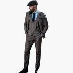 Men's 3-Piece Suit with Check Pattern - Image 5