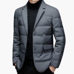 Men's Blazer Jacket with Buttons and Side Pockets - Image 3