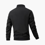 Men's Bomber Jacket with Zipper and Zipper Pockets - Image 5