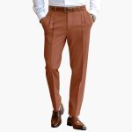 Men's Pleated Trousers with Waistband - Image 3