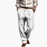 Men's Pleated Trousers with Pockets - Image 3