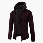 Men's Cardigan Hoodie with Zipper - Image 3