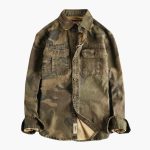 Men's Cargo Shirt with Button Placket and Chest Pockets - Image 3