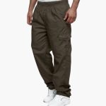 Men's Cargo Pants with Multiple Pockets - Image 2