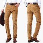 Men's Corduroy Pants with Waistband and Straight Legs - Image 6