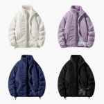 Men's Cord Jacket with Zipper and Stand-Up Collar - Image 7