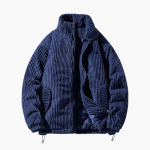 Men’s Corduroy Jacket with Zipper and Collar - Image 3