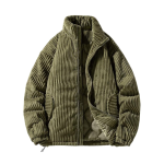 Men’s Corduroy Jacket with Zipper and Collar - Image 6