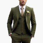 Men's Three-Piece Suit with Blazer, Vest, and Trousers - Image 2