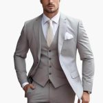 Men's Three-Piece Suit with Blazer, Vest, and Trousers - Image 4