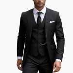 Men's Three-Piece Suit with Blazer, Vest, and Trousers - Image 6