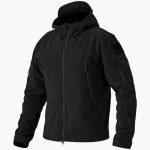 Men's Fleece Jacket with Zipper and Side Pockets