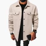 Men's Shirt Jacket with Button Placket - Image 2