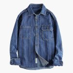 Men's Shirt with Striped Surface - Image 3