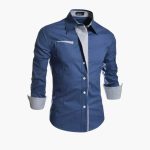 Men's Shirt with Pointed Collar and Chest Pocket - Image 4