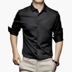 Men's Shirt with Long Sleeves and Collar