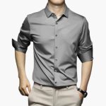 Men's Shirt with Long Sleeves and Collar - Image 3