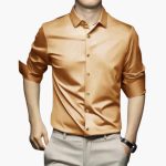 Men's Shirt with Long Sleeves and Collar - Image 9