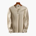 Men's Henley Shirt with Button Placket - Image 2