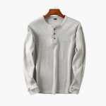 Men's Henley Shirt with Button Placket - Image 4