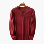 Men's Henley Shirt with Button Placket - Image 6