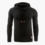 Men's Hoodie Pullover with Ribbed Hem