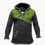 Men's Hoodie with Kangaroo Pocket and Knitted Surface - Image 3