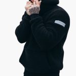 Men's Hoodie with Ribbed Cuffs - Image 3