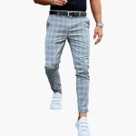 Men's Checkered Trousers with Straight Leg - Image 4