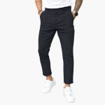 Men's Pants with Belt Loops and Straight Leg