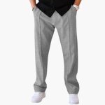 Men's Straight Leg Trousers with Side Pockets - Image 11