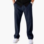 Men's Straight Leg Trousers with Side Pockets - Image 8