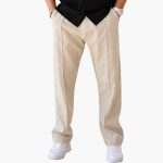 Men's Straight Leg Trousers with Side Pockets