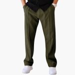 Men's Straight Leg Trousers with Side Pockets - Image 13