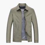 Men's Jacket with Shirt Collar and Zipper - Image 6