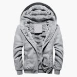 Men's Jacket with Hood and Zipper - Image 5