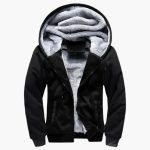Men's Hooded Jacket with Zipper and Lining - Image 8