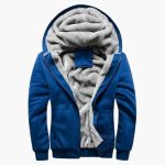 Men's Jacket with Hood and Zipper - Image 2