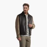Men's Jacket with Zipper and Cord Sleeves - Image 2